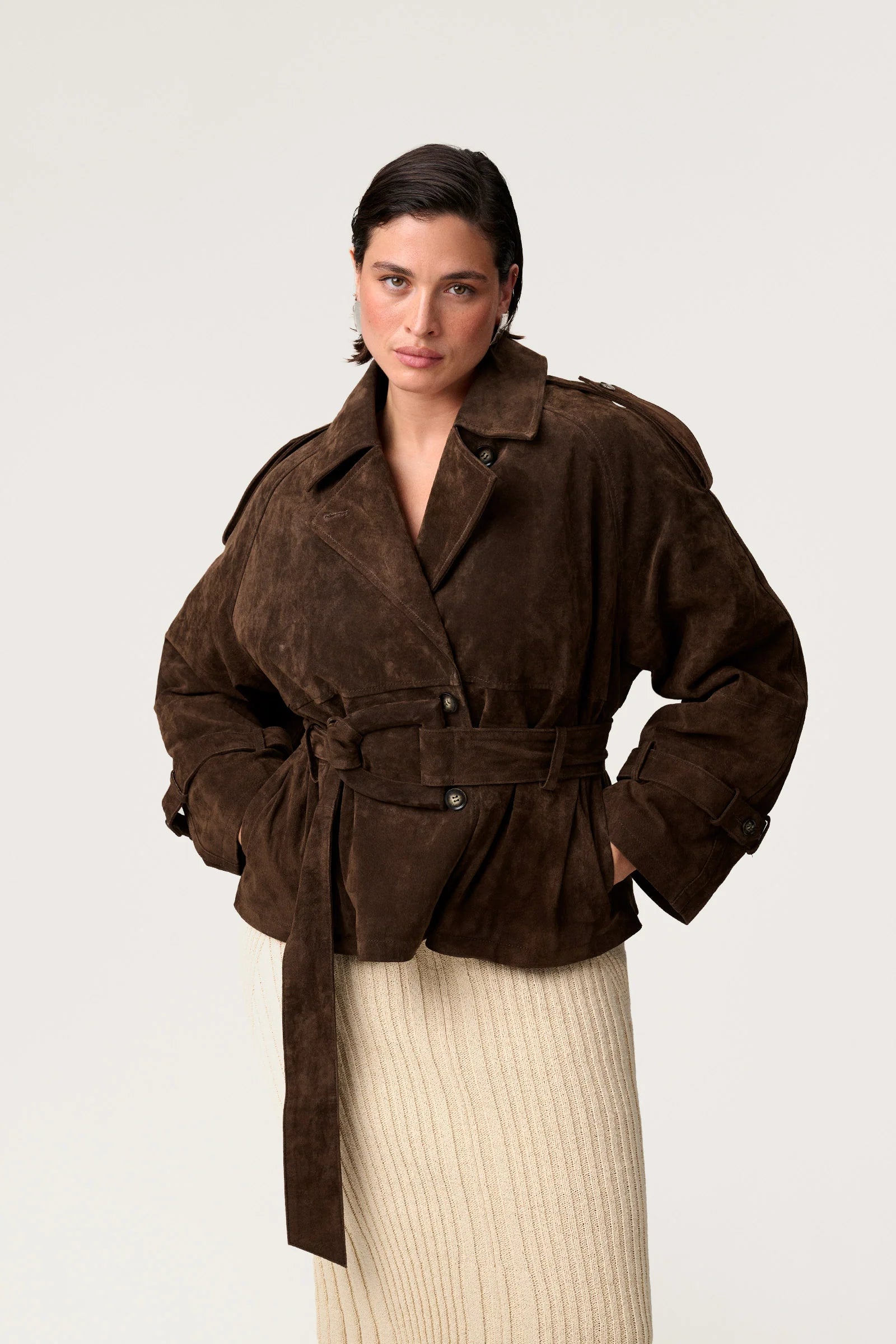 York | Cropped Trench Coat