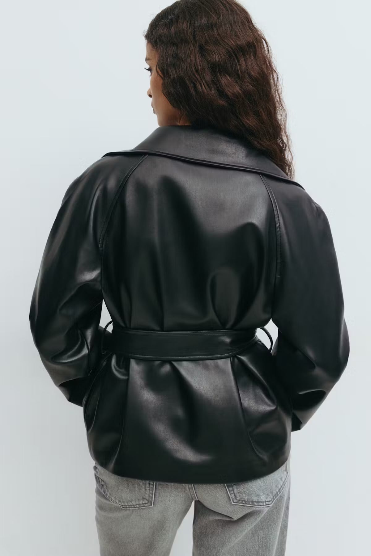 Ely | Belted Pu Jacket