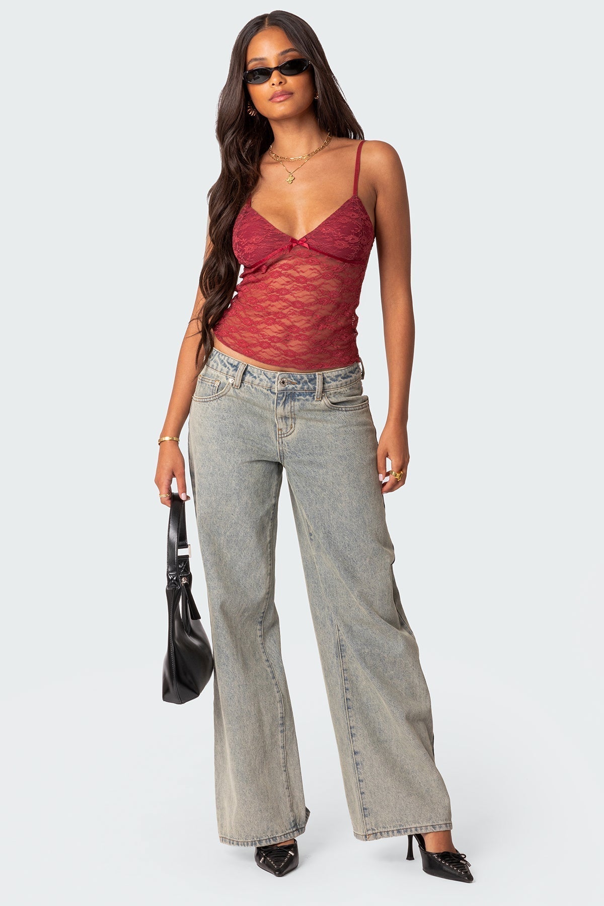 Azalea | Sheer Lace Top