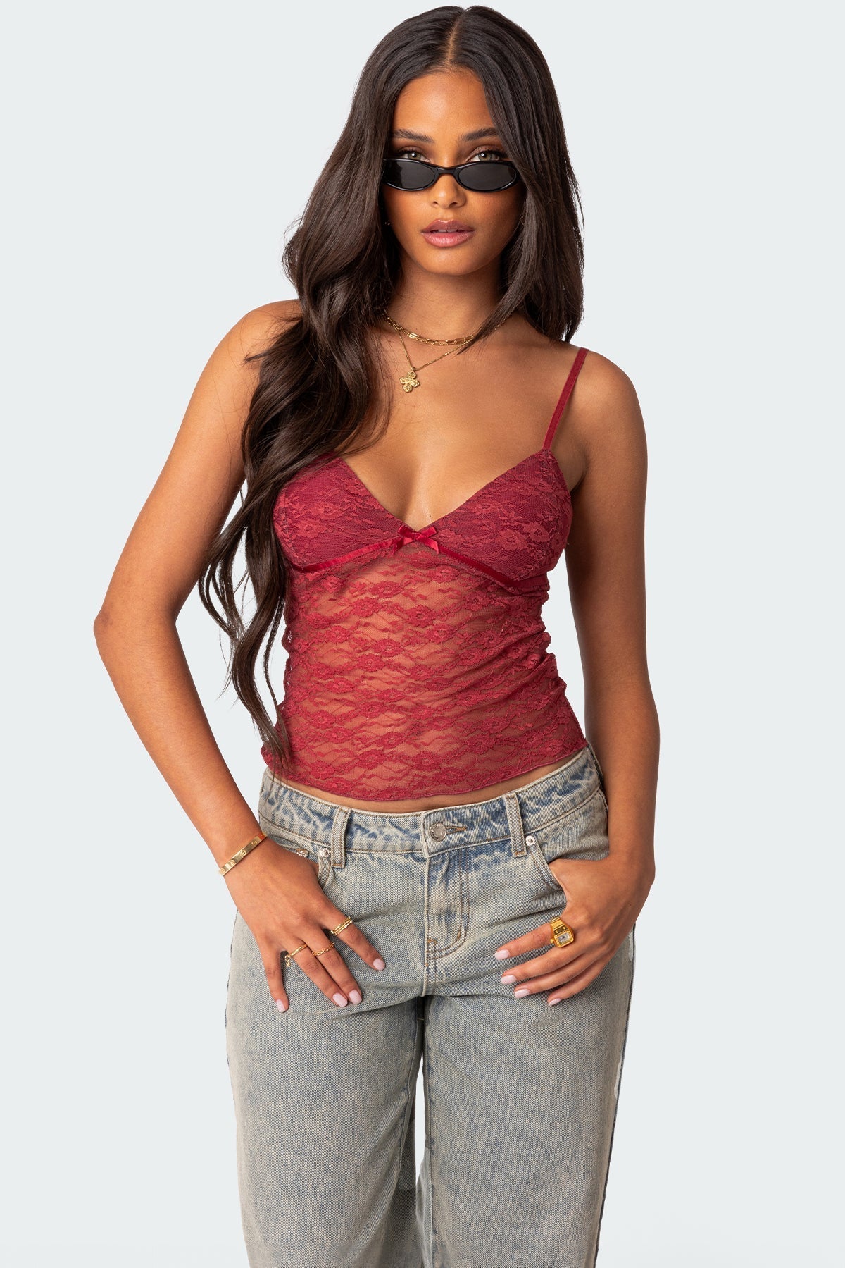Azalea | Sheer Lace Top