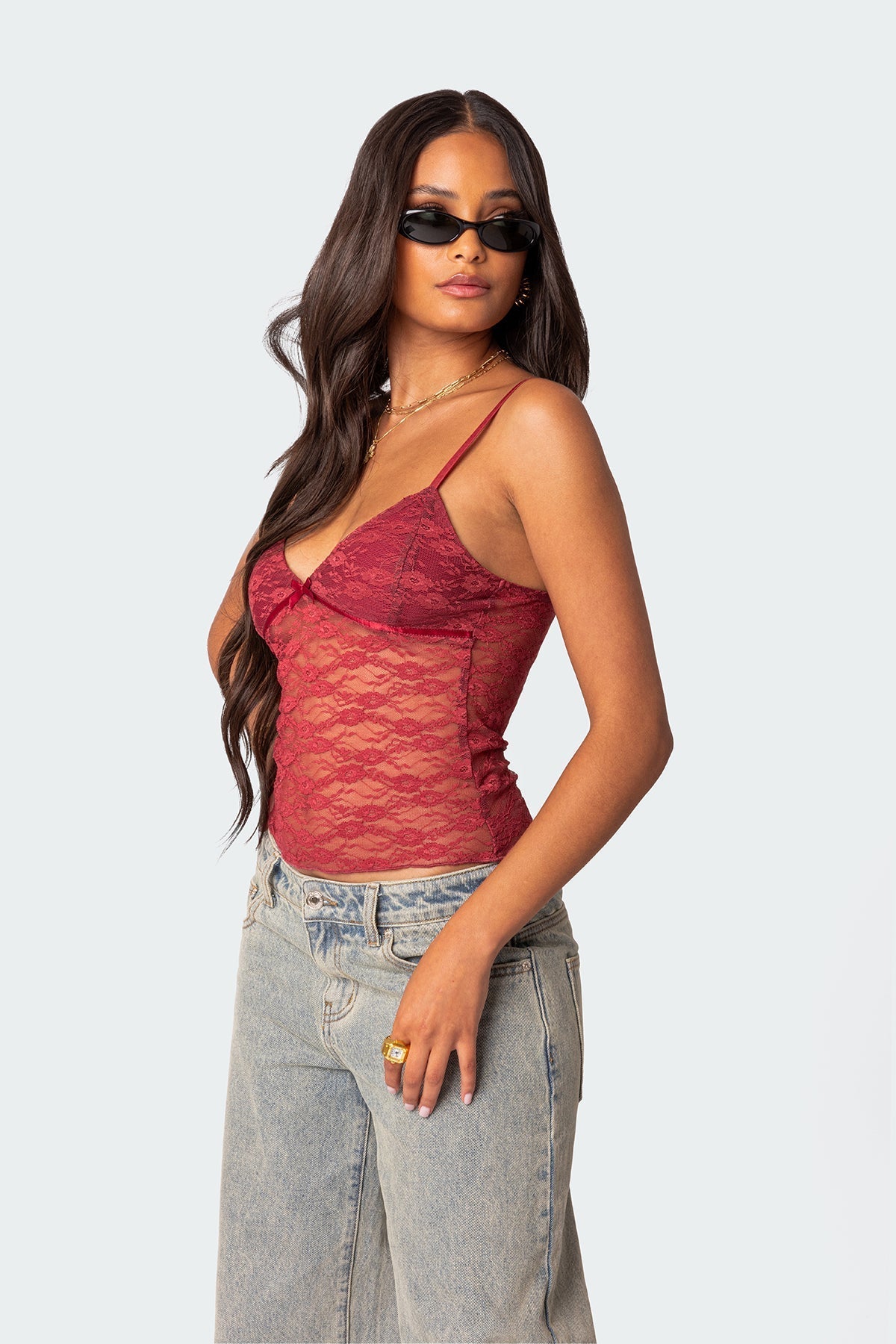 Azalea | Sheer Lace Top