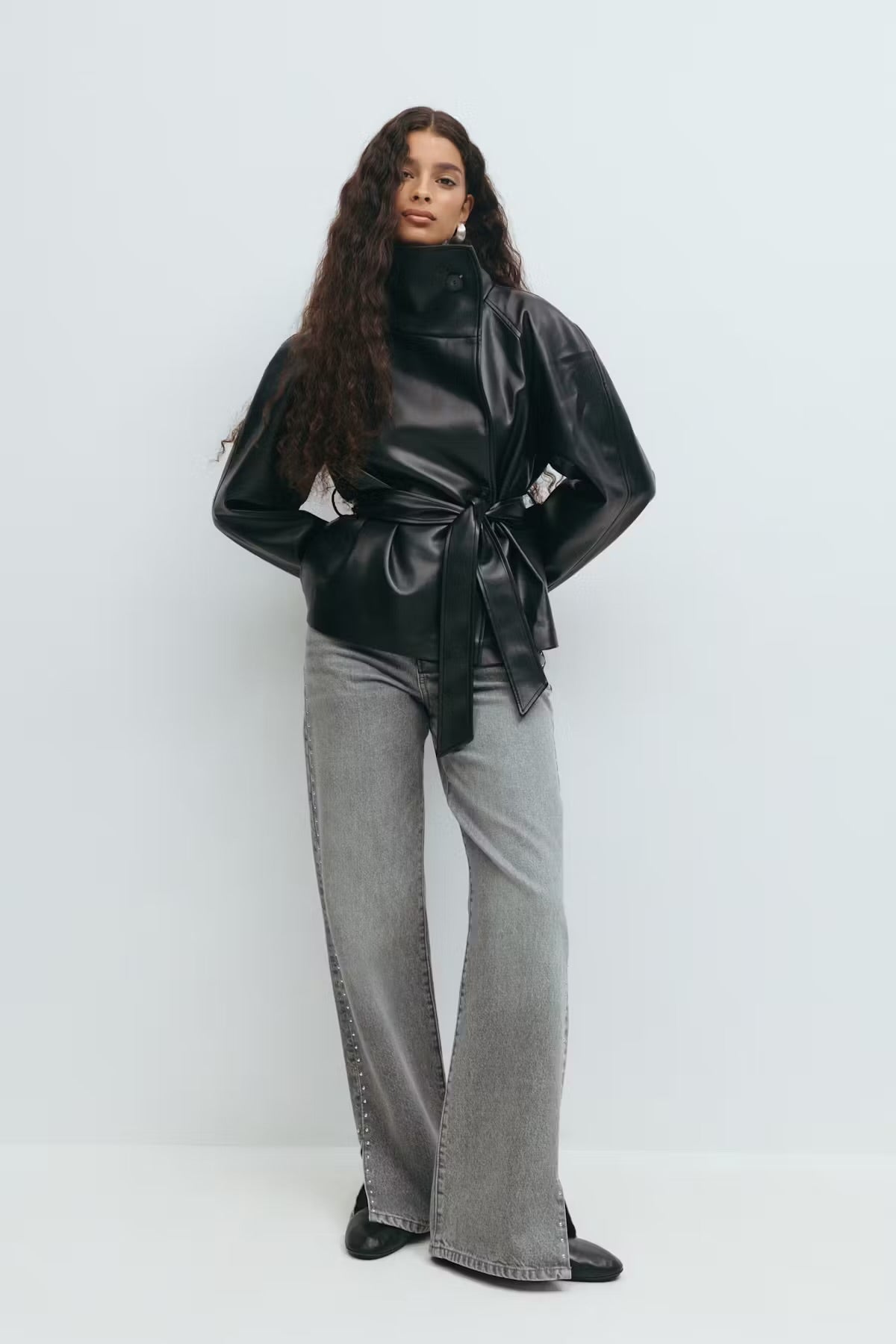 Ely | Belted Pu Jacket