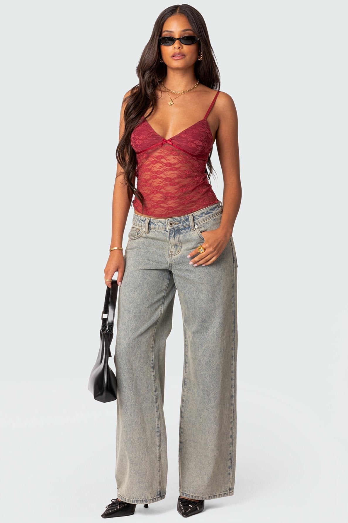 Azalea | Sheer Lace Top