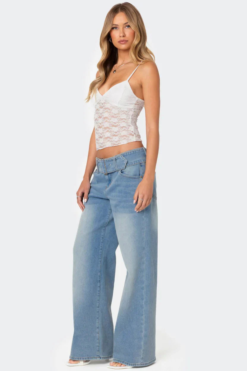 Azalea | Sheer Lace Top